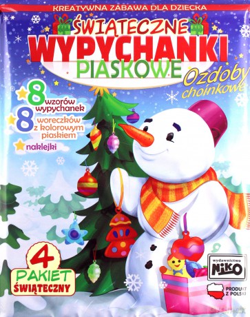 Świąteczne wypychanki piaskowe - pakiet 4