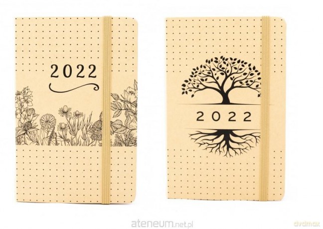 Terminarz 2022 dzienny B6 Bioeco gumka MIX [KALENDARZ]