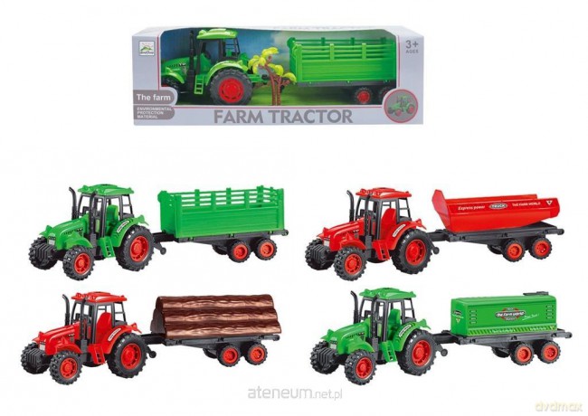 Traktor z przyczepą