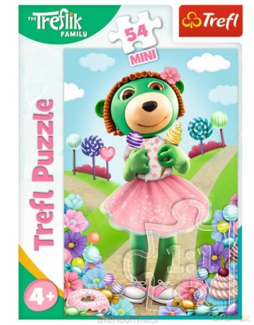 TREFL 54 el. mini Wesoły świat Treflików 1 [PUZZLE]