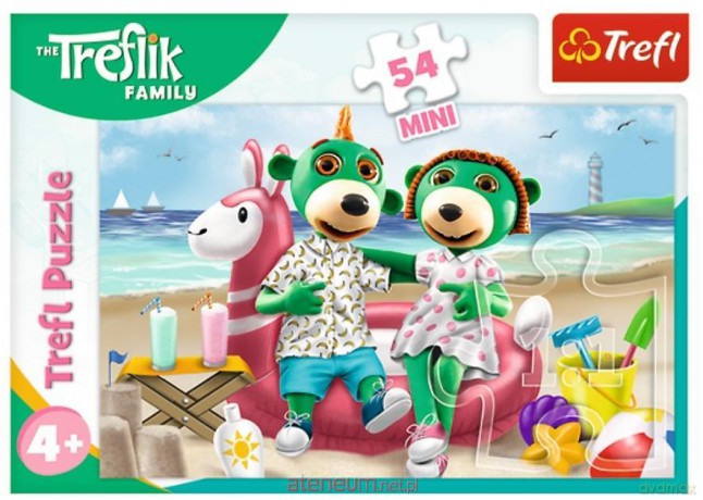 TREFL 54 el. mini Wesoły świat Treflików 3 [PUZZLE]