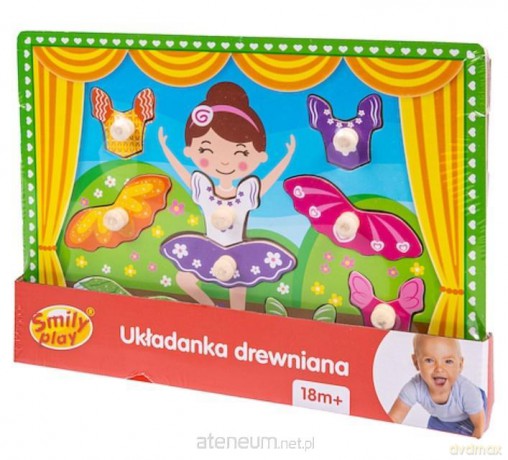 Układanka drewniana Baletnica uchwyty