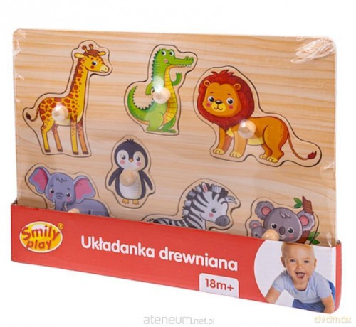 Układanka drewniana Zoo uchwyty