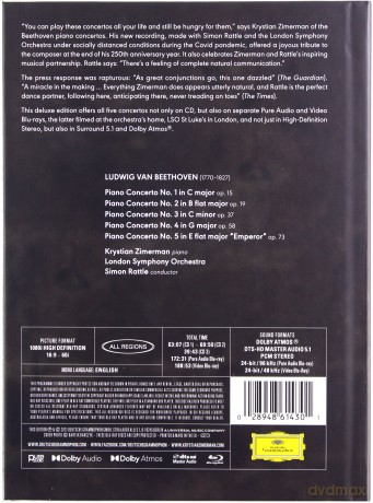 Krystian Zimerman: Beethoven: Complete Piano Concertos (Deluxe) [2xBlu-Ray]+[3CD]