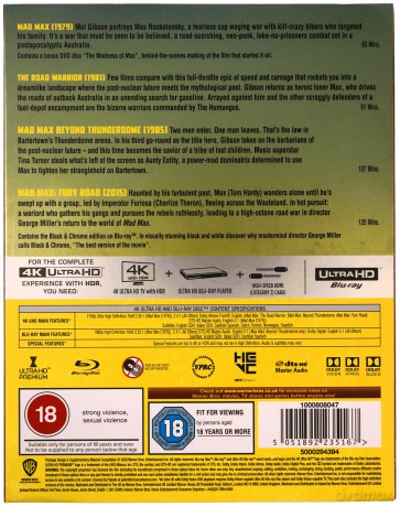 Mad Max Anthology [BOX] [4xBlu-Ray 4K]+[4xBlu-Ray]