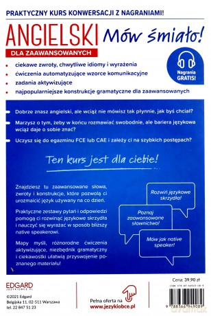 Angielski. Mów śmiało dla zaawansowanych. Poziom B2-C1 - Katarzyna Wiśniewska [KSIĄŻKA]