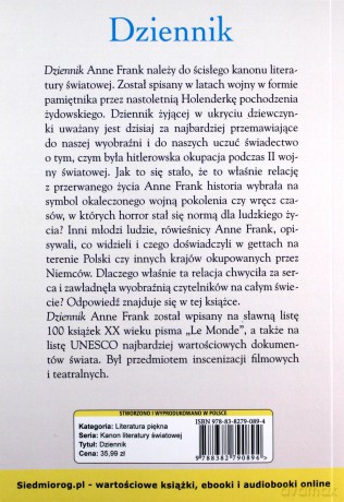 Dziennik - Anne Frank [KSIĄŻKA]