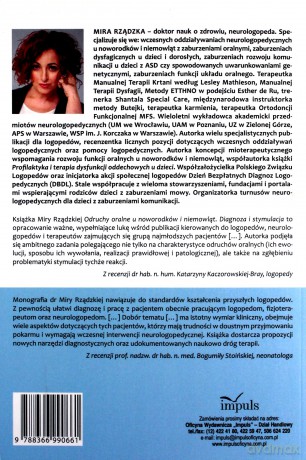 Odruchy oralne u noworodków i niemowląt Diagnoza i stymulacja - Mira Rządzka [KSIĄŻKA]
