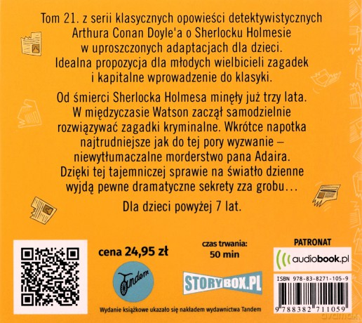 Pusty dom. Klasyka dla dzieci. Sherlock Holmes - Arthur Conan Doyle [AUDIOBOOK]