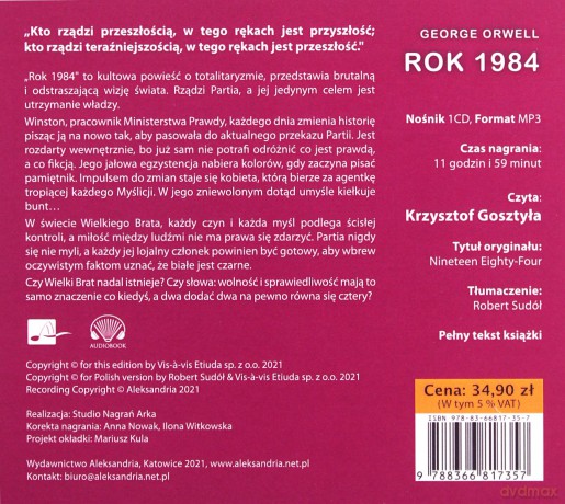 Rok 1984 - George Orwell [AUDIOBOOK]