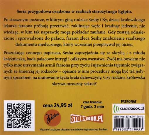 Zaginiony papirus. Tajemnice pustyni (Tom 1) - Alisha Sevigny [AUDIOBOOK]