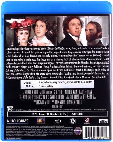 The Adventure of Sherlock Holmes' Smarter Brother (Przygody najsprytniejszego z braci Holmes) [Blu-Ray]