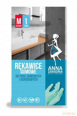 ANNA ZARADNA Rekawice Gumowe"M"