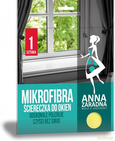 ANNA ZARADNA Ścierka Mikrofibra Do Okien