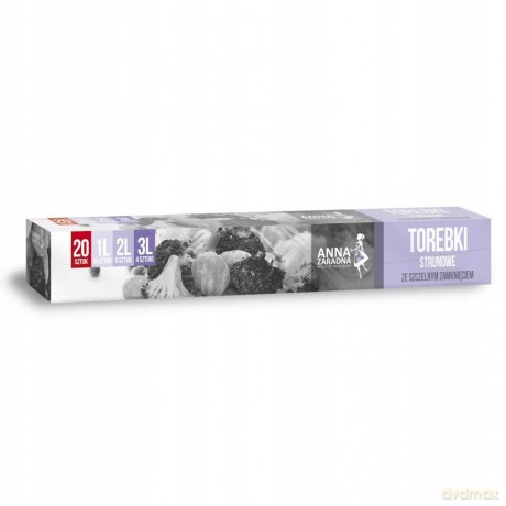 ANNA ZARADNA Torebki Strunowe Mix 1L,2L,3L 20 szt