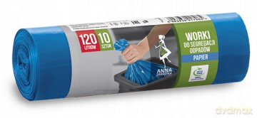 ANNA ZARADNA Worki Ld 120L Na Odpady Nieb. A`10