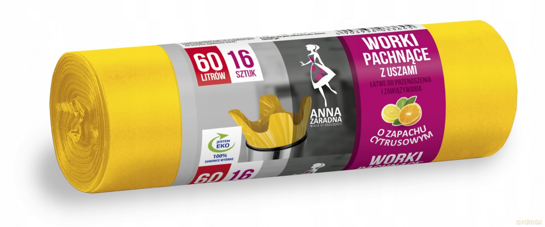 ANNA ZARADNA Worki Z Uszami Cytrus 60L A`16