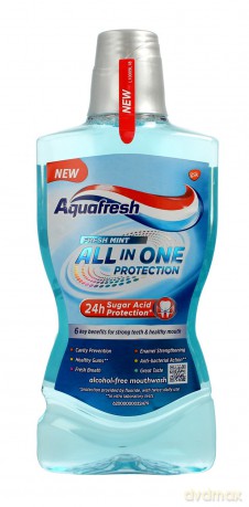 Aquafresh All In One Protection Płyn do płukania ust Fresh Mint 500 ml
