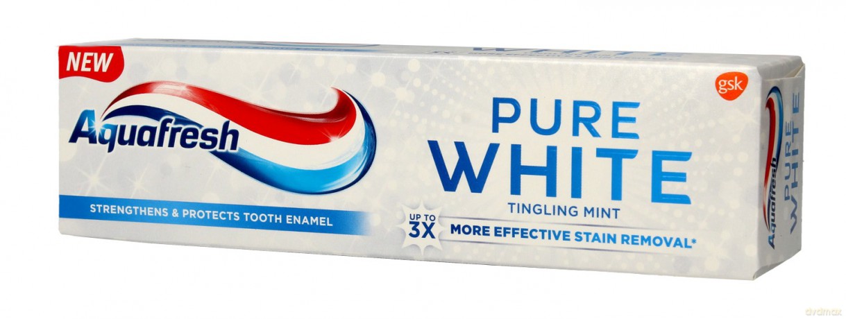 Aquafresh Pure White Pasta do zębów Tingling Mint 75 ml