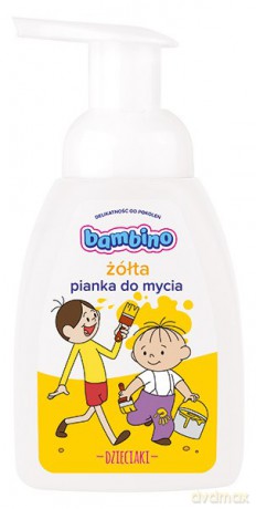 Bambino Dzieciaki Pianka do mycia żółta 250 ml