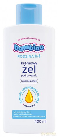 Bambino Rodzina Kremowy Żel pod prysznic hipoalergiczny 400 ml