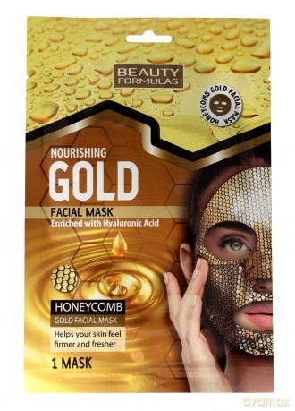 Beauty Formulas Gold Złota Maseczka odżywcza na twarz
