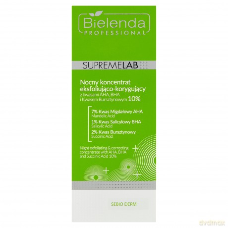 Bielenda Professional Supremelab Sebio Derm Nocny koncentrat eksfoliująco-korygujący 30 ml