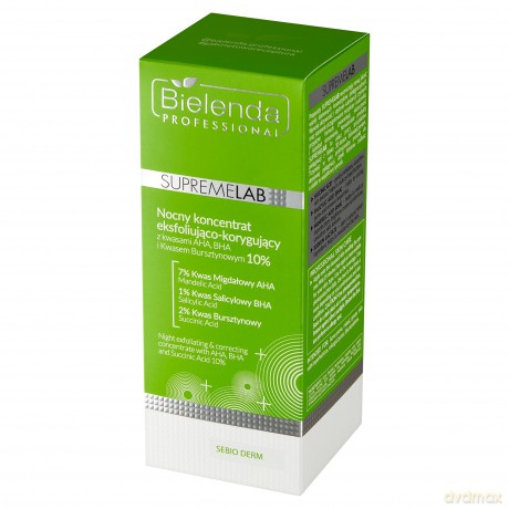 Bielenda Professional Supremelab Sebio Derm Nocny koncentrat eksfoliująco-korygujący 30 ml