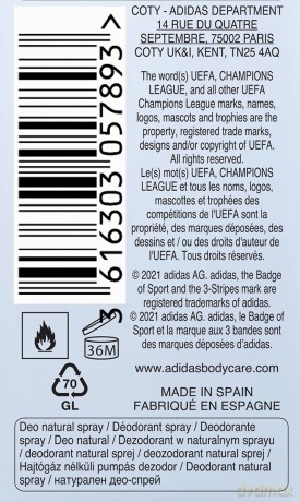 Coty Adi Uefa Viii Dns 75Ml