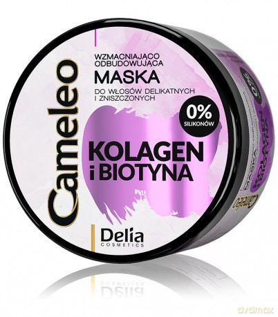 Delia Cosmetics Cameleo Kolagen i Biotyna Maska wzmacniająco-odbudowująca 200 ml