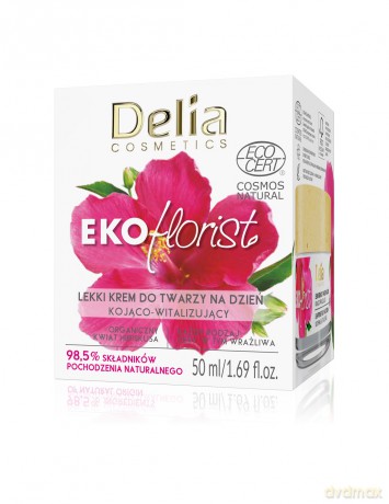 Delia Cosmetics Eko Florist Hibiskus Lekki Krem do twarzy na dzień - kojąco witalizujący 50 ml
