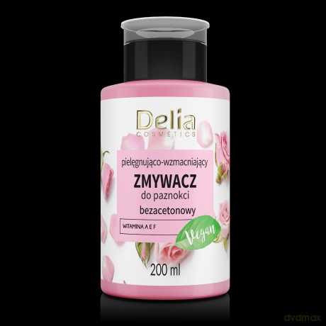 Delia Cosmetics Vege Zmywacz do paznokci wzmacniająco-pielęgnujący bez acetonu 200 ml