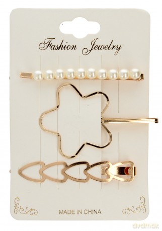 DONEGAL Spinki do włosów Fashion Jewelry (FA-5601)-3szt