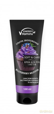 ENERGY OF VITAMINS Krem do rąk Blueberry Muffin 100 ml