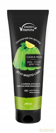 ENERGY OF VITAMINS Peeling-żel do ciała Jelly Mojito Lime 240 ml