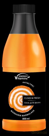 ENERGY OF VITAMINS Pianka do kąpieli Mandarin Marmalade 800 ml