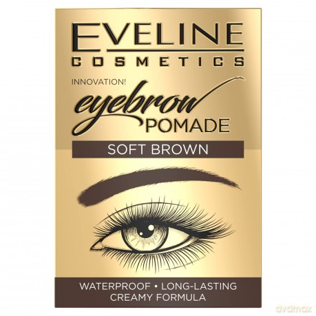 Eveline Eyebrow Pomade Pomada do brwi Soft Brown