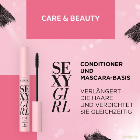 Eveline Sexy Girl Baza i Odżywka do rzęs 2w1 10 ml