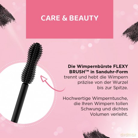 Eveline Sexy Girl Maskara 24H nadająca objętość i podkręcająca - extra black 10 ml