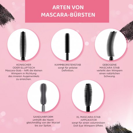 Eveline Sexy Girl Maskara 24H nadająca objętość i podkręcająca - extra black 10 ml