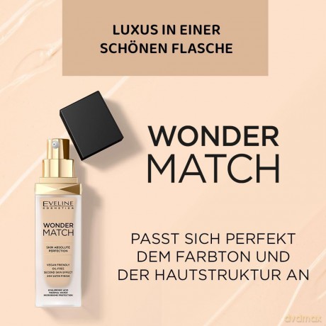 Eveline Wonder Match Podkład dopasowujący się do cery nr 011 Almond 30 ml
