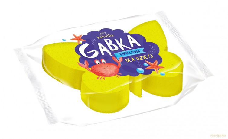 Grosik Gąbka do kąpieli dla dzieci Kamelia