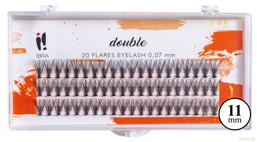 IBRA Kępki rzęs DOUBLE 0.07-C-11 mm