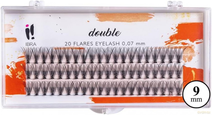IBRA Kępki rzęs DOUBLE 0.07-C-9 mm