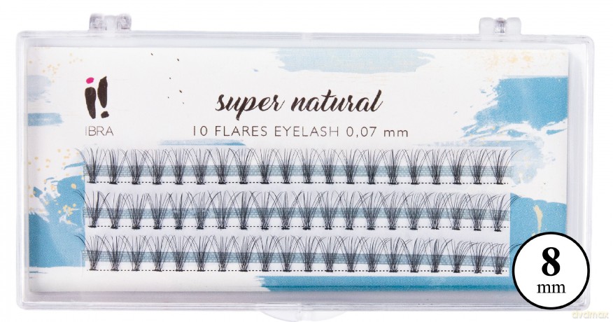 IBRA Kępki rzęs KNOT-FREE NATURALS 0.07-C-8 mm