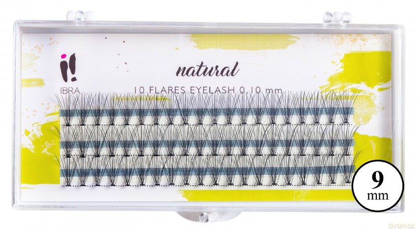 IBRA Kępki rzęs NATURALS 0.10-C-9 mm
