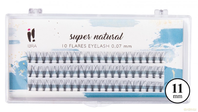 IBRA Kępki rzęs SUPER NATURAL 0.07-C-11 mm