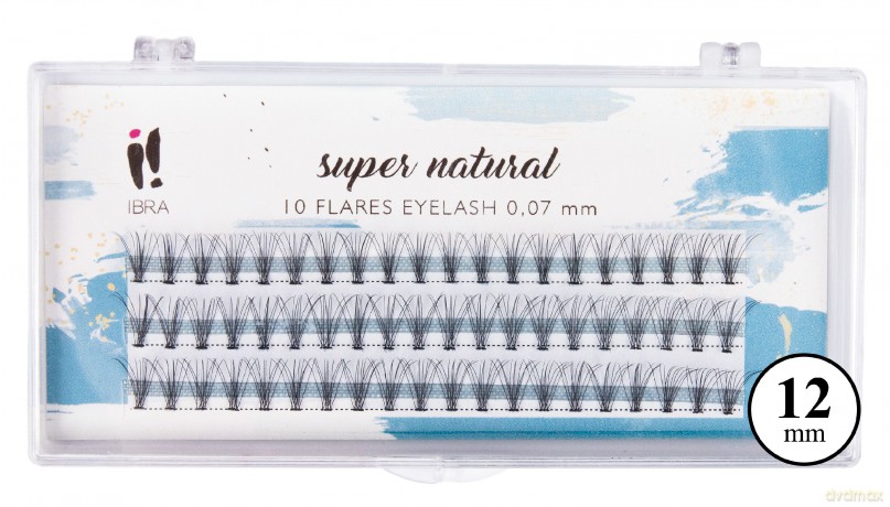IBRA Kępki rzęs SUPER NATURAL 0.07-C-12 mm