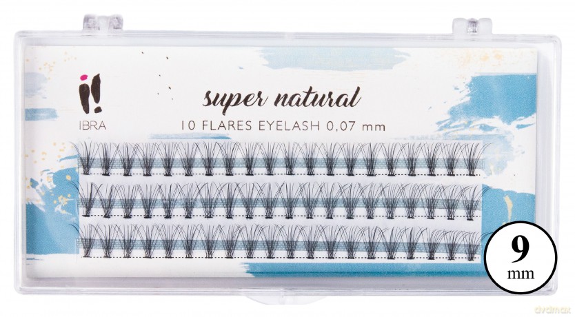 IBRA Kępki rzęs SUPER NATURAL 0.07-C-9 mm