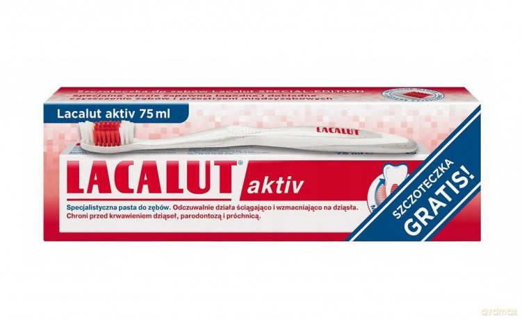 LABOVITAL .LACALUT pasta 75 ml AKTIV +szczot. czer&